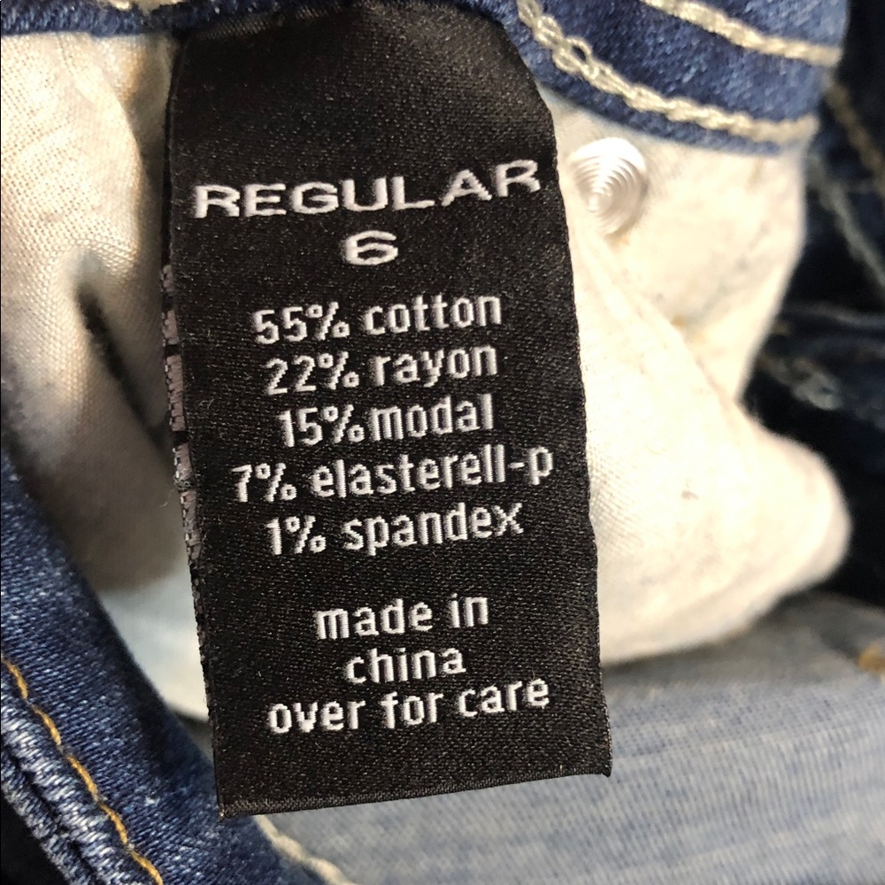 The Limited Blue Patchwork Skinny Jeans - Picture 4 of 5